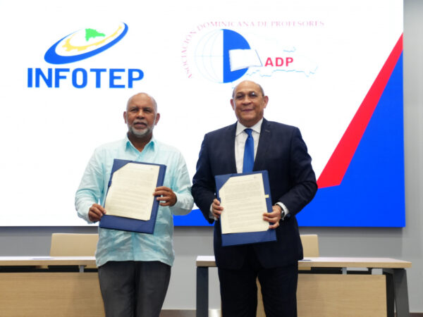 INFOTEP y ADP firman acuerdo para fortalecer competencias técnicas de los maestros a nivel nacional