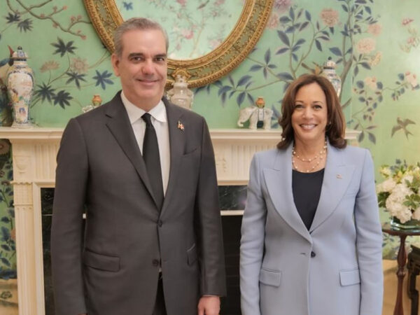Presidente Luis Abinader se reúne con Vicepresidenta de Estados Unidos, Kamala Harris