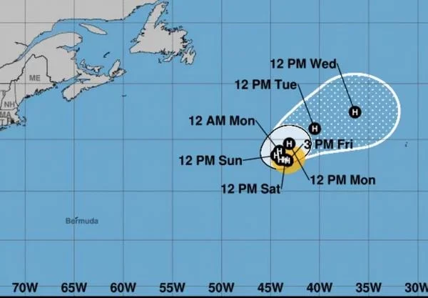 Se formo este viernes el primer huracàn tropical (Danielle) de la presente temporada