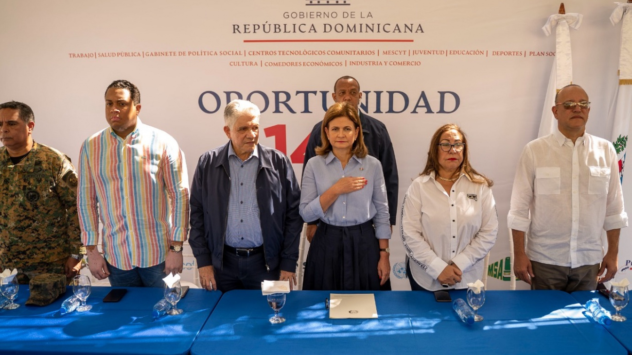 Vicepresidenta Raquel Peña y el Gabinete Social inauguran programa "Oportunidad 14-24″ en San José de las Matas