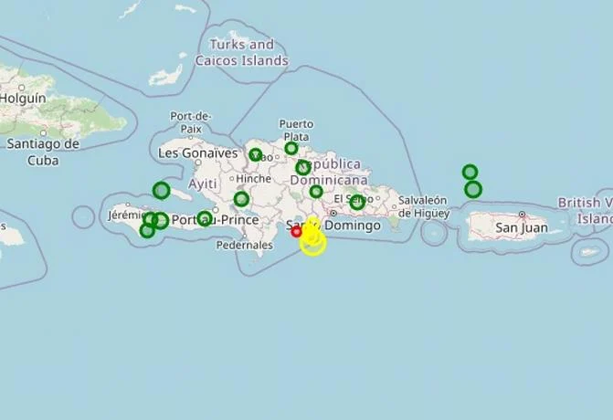El sismo de 5.3 grados que se registrò hoy en Repùblica Dominicana tuvo una duranciòn de dos minutos