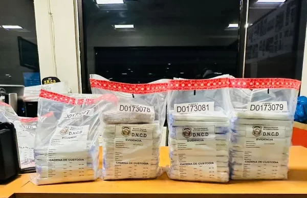 DNCD incauta en AILA 41 paquetes de un polvo que se presume es cocaìna