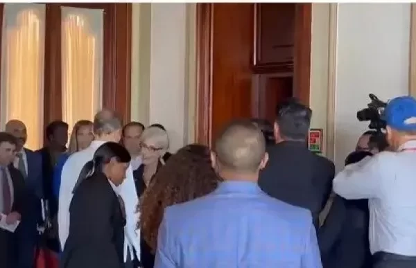 Canciller dominicano recibe en Palacio Nacional a la Subsecretaria de Estados Unidos, Wendy Sherman