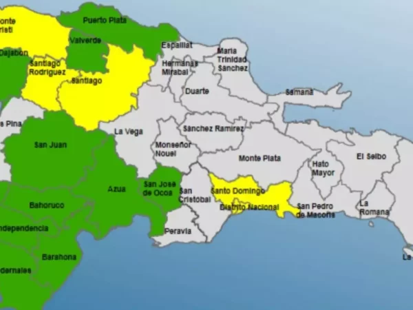 COE mantiene cinco provincias en alerta amarilla y diez en verde por posibles inundaciones