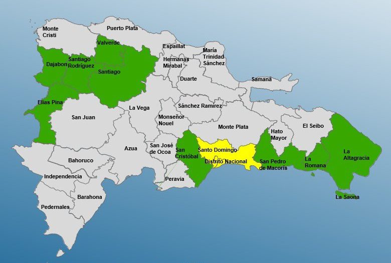 El COE eleva a 11 las provincias en alerta por posibles aguaceros, inundaciones y ràfagas de viento
