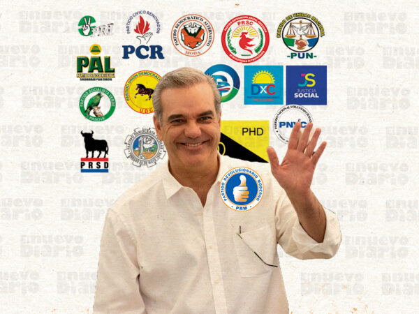 Suman16 los partidos que llevan Abinader como candidato presidencial en las elecciones del 2024