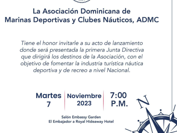 La ADMC invita al acto de juramentaciòn de la nueva directiva de Clubes Nàuticos
