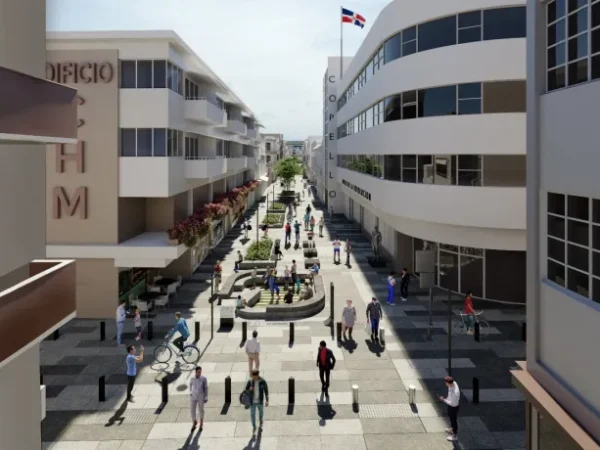 Autoridades buscan reducir el riesgo por inundaciones en la calle El Conde, en Ciudad Colonial
