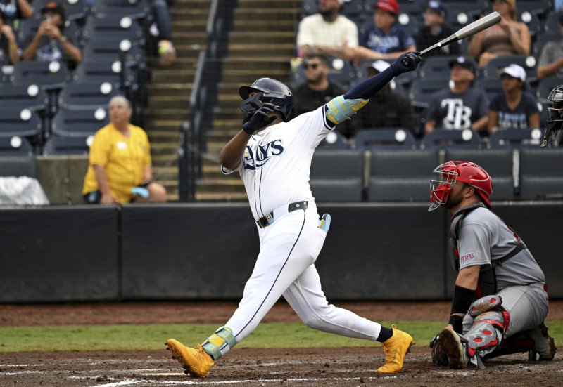 Junior Caminero dispara grand slam y llega a 37 cuadrangulares y empuja 4 carreras