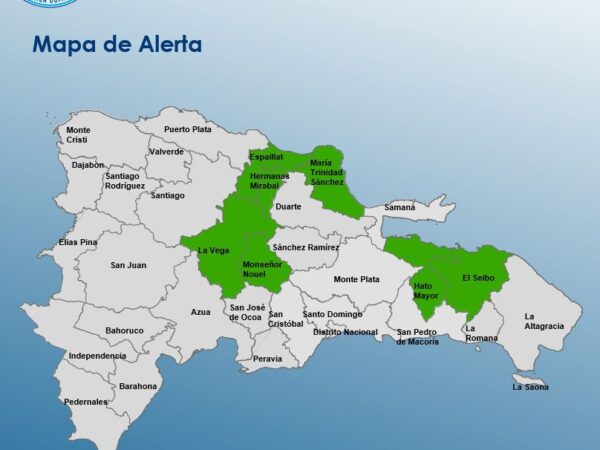 COE pone en alerta verde a siente provincias por incidencia de vaguada