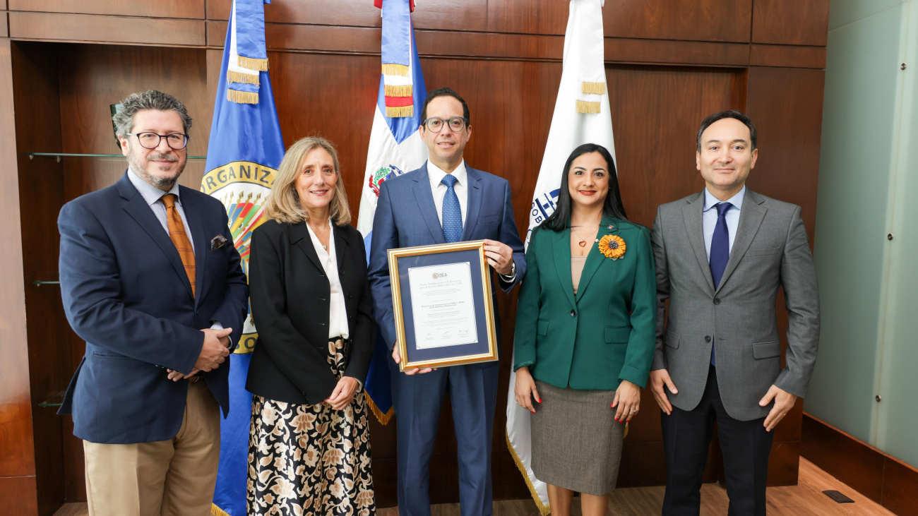 MAP recibe reconocimiento de la OEA por su Sistema de Evaluación del Desempeño Institucional